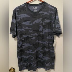 Flag & Anthem Mens Crew Neck Navy Combo Camo Pattern Short Sleeve T-Shirt Medium